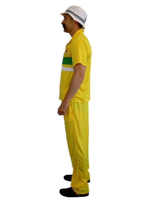 Costume Adult 80s Cricketer Yellow