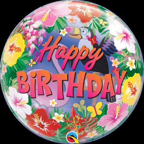Balloon Bubble Birthday Tropical Birthday Party