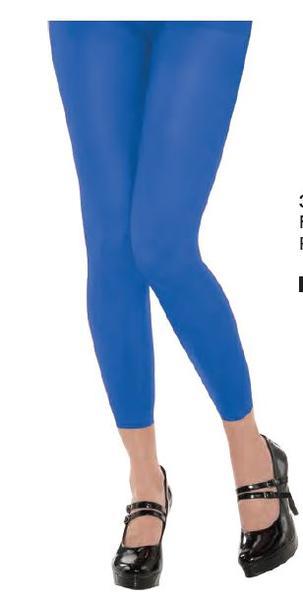Blue Team Spirit Footless Tights Adult
