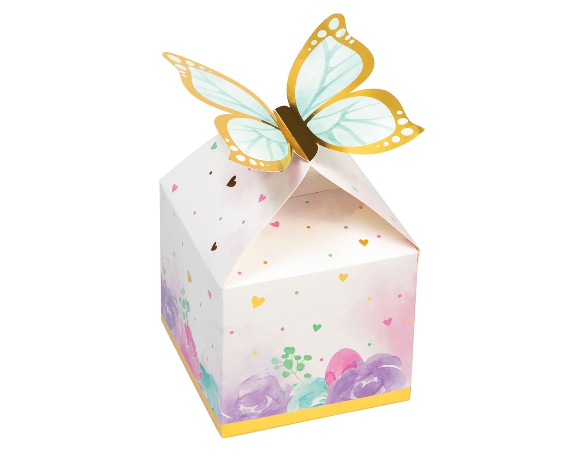 Butterfly Shimmer Lolly/Treat Boxes Pk/8