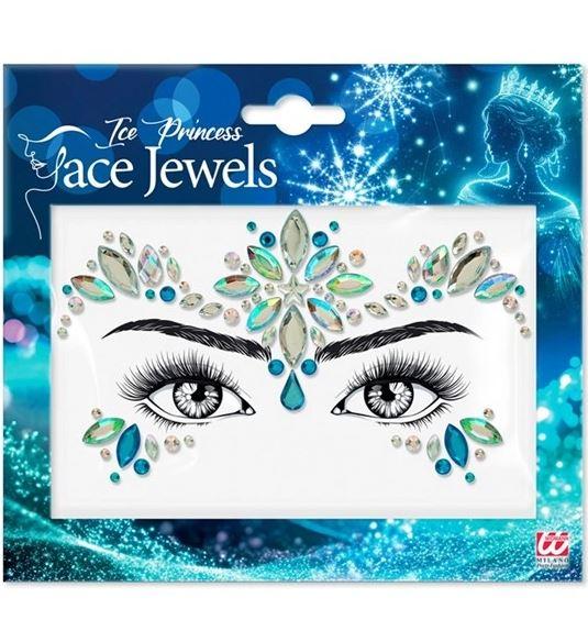 Face Jewels Blue & Diamonds Ice Princess/Fairy/Queen Adhesive Costume