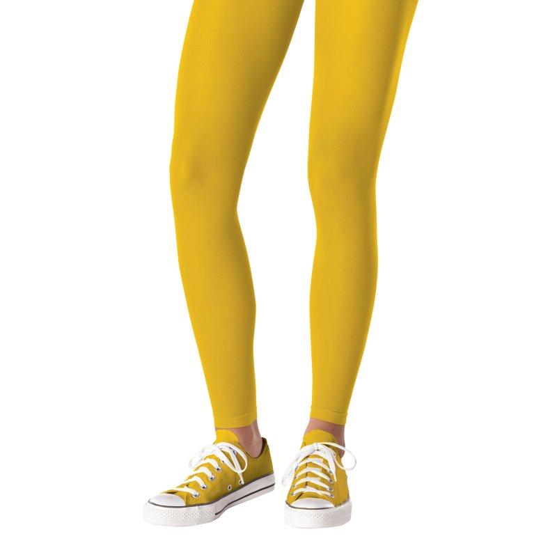 Yellow Team Spirit Footless Tights Adult Sport Supporter