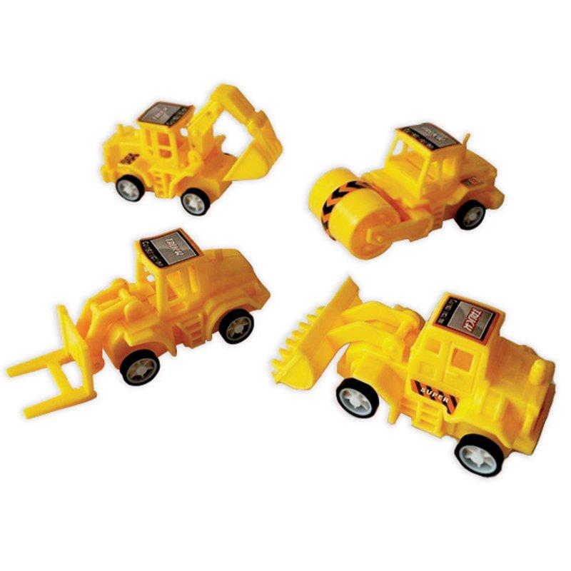 Construction Zone Party/Loot Bag Favours Toy Trucks Pk/4 Assorted Designs