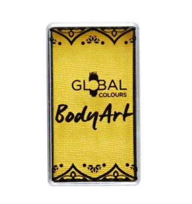 Face & Body Paint Bodyart Yellow Light Cake 20g