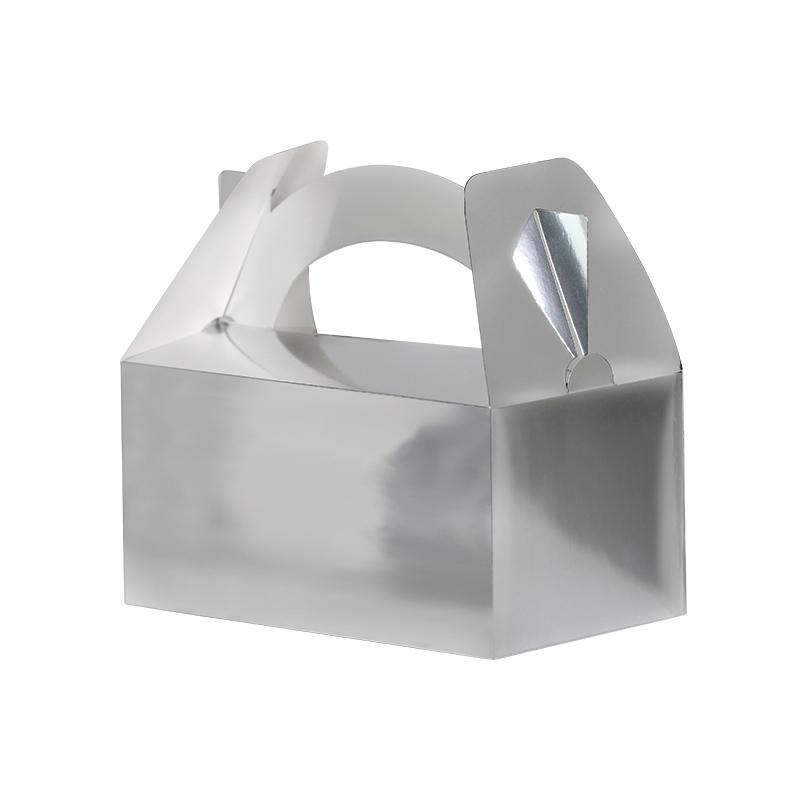 Loot/Favour/Gift Lunch Box Metallic Silver Pk 5