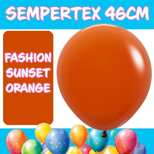 Balloons 46cm Fashion Sunset Orange Sempertex Pk 25