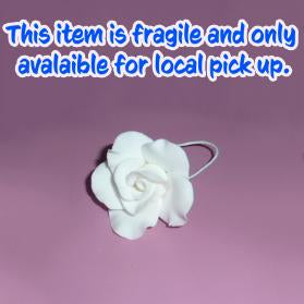 Rose Medium White 5cm Profesional
