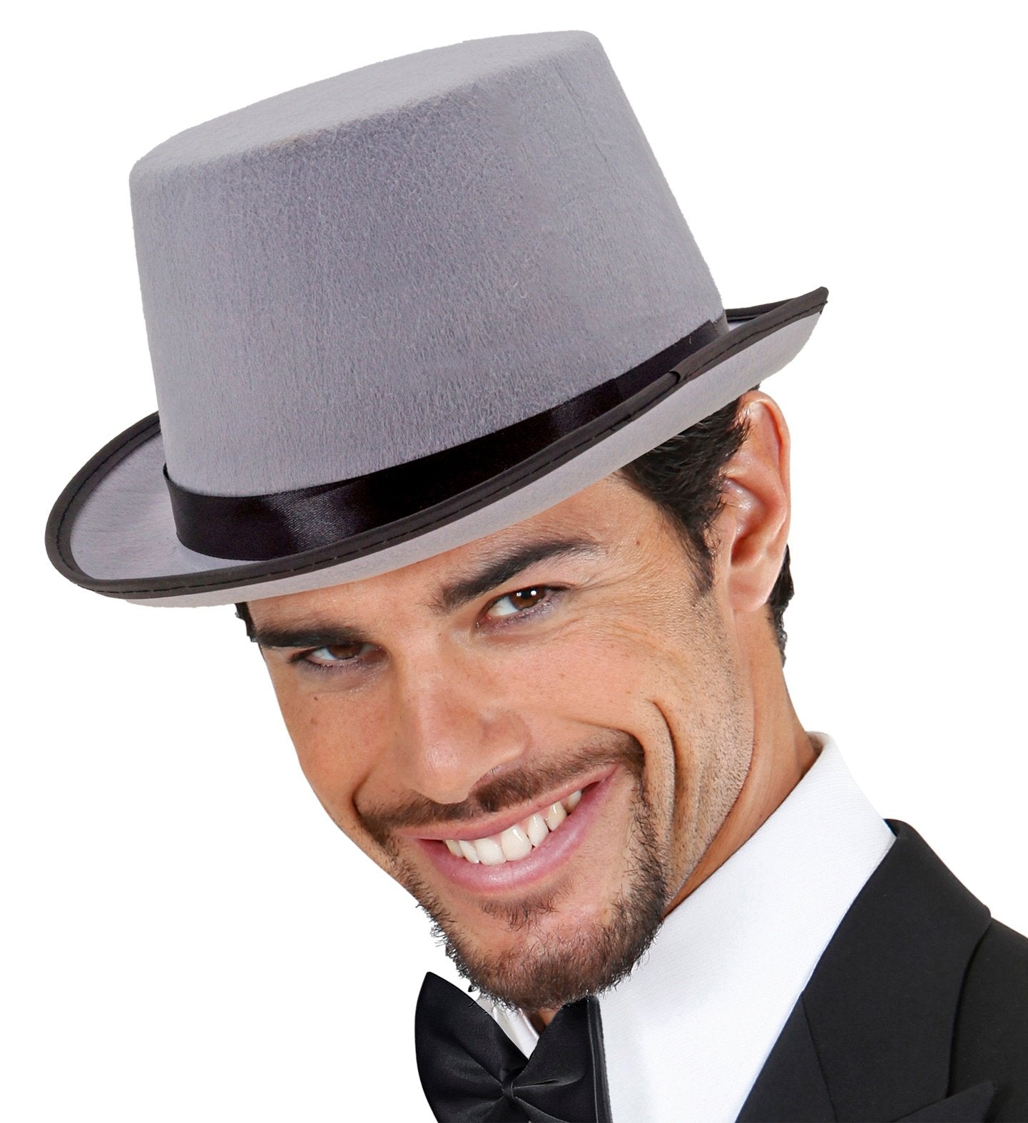 Top Hat Lincoln Felt Grey Deluxe 1920s English Gentleman