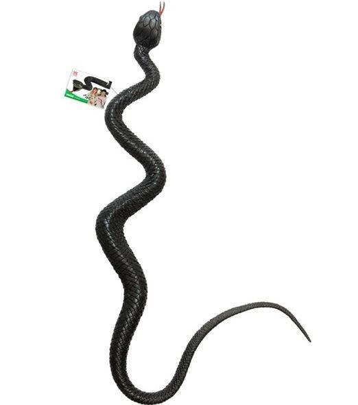 Snakes Cobras Black 75cm Long Realistic Soft/Elastic Animal Costume Props