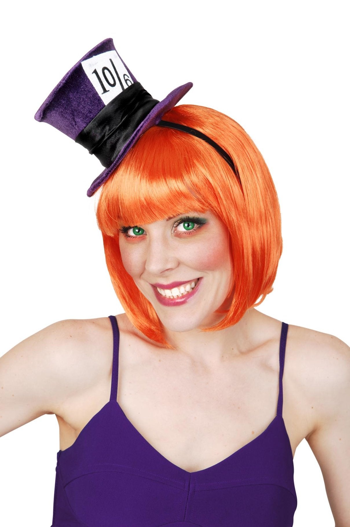 Mini Mad Hatter10/6 Purple Top Hat Costume Accessory