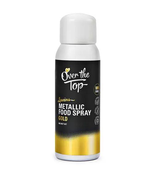 Edible Food Spray Metallic Gold Over The Top 48g Cake Decorating