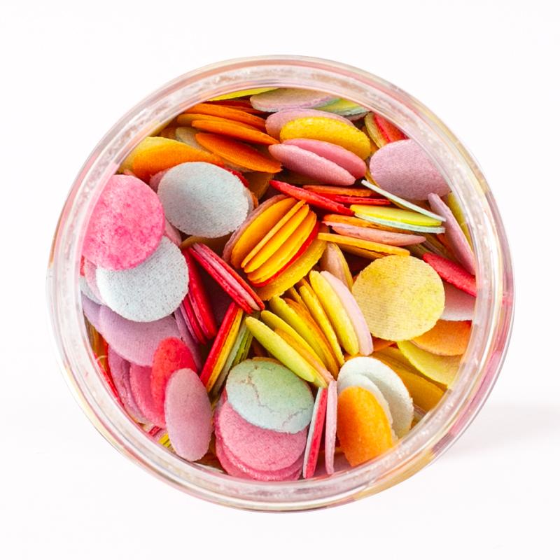 Edible Wafer Decorations Multi Rainbow Coloured Confetti Cake/Cupcake 9g