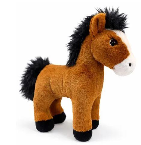 Soft Plush Horse Smiley 20cm Farm Animal