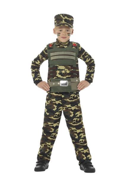 Costume Child Army/Military Soldier Boy L