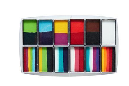 Face & Bodyart Paint Fun Stroke Carnival Kit Palette Professional