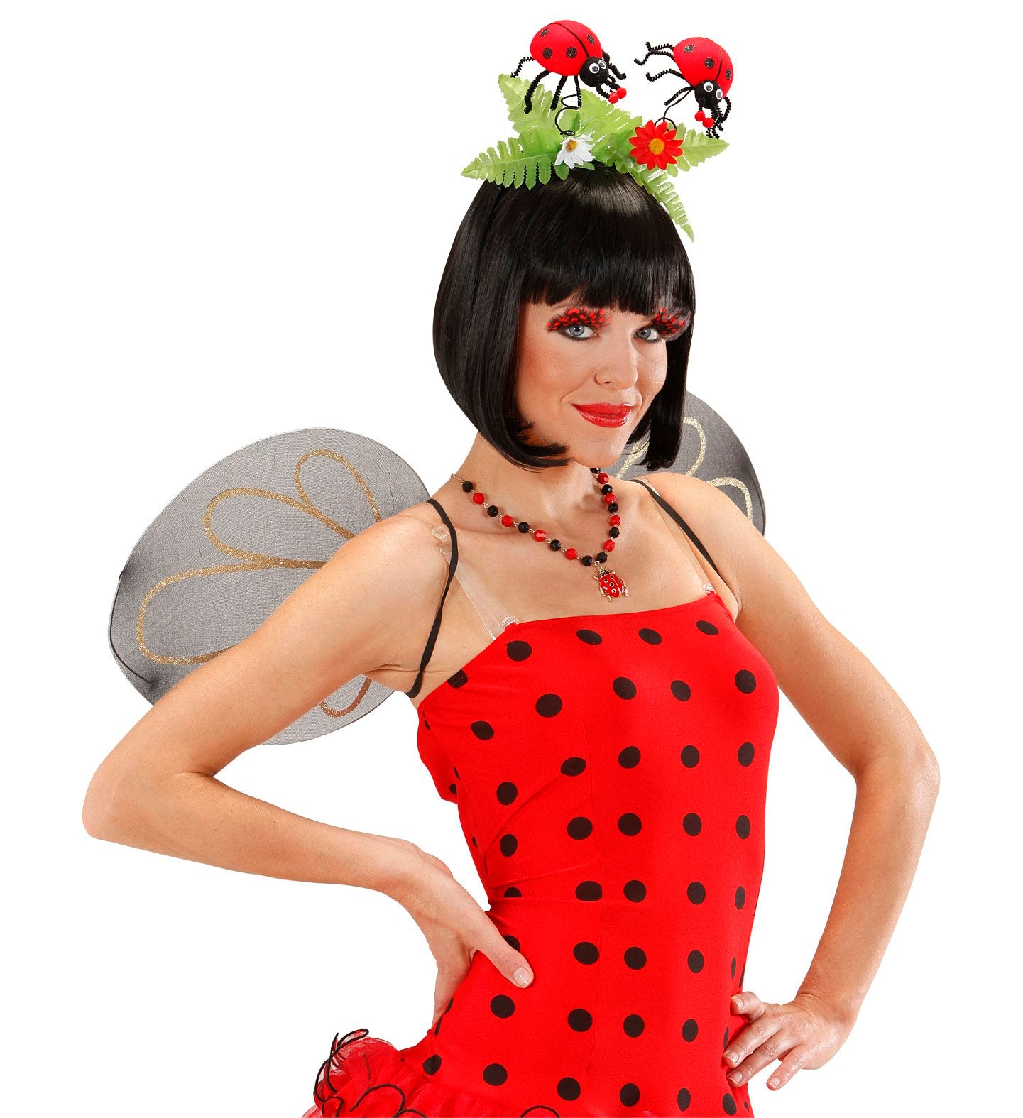 Costume Accessory Garden Ladybug Headband With Flowers