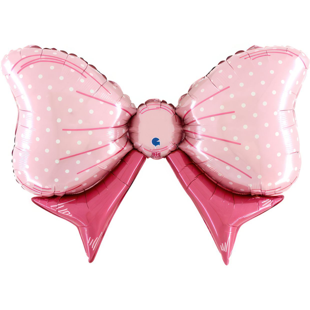 Balloon Foil Shape Bow Pink 89cm