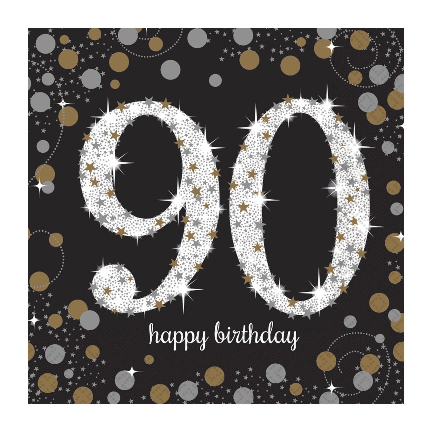 Napkins Lunch Celebration 90th Pk/16 - Discontinued Line