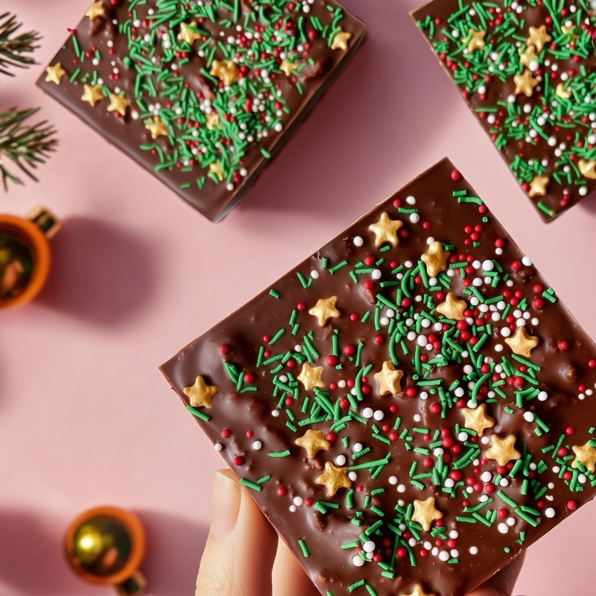 Christmas/Xmas Tree Edible Cake/Cupcake Sugar Sprinkles Mixed 120g