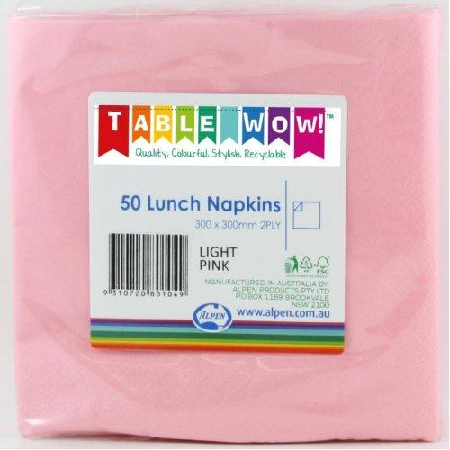 Napkin 2ply Light Pink Lunch Pk/50