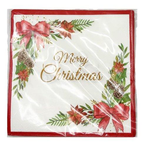 Napkins Lunch Merry Christmas 2ply Pk/20