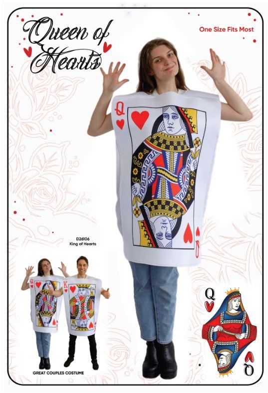 Costume Adult Queen of Hearts Card One Size Fits Most