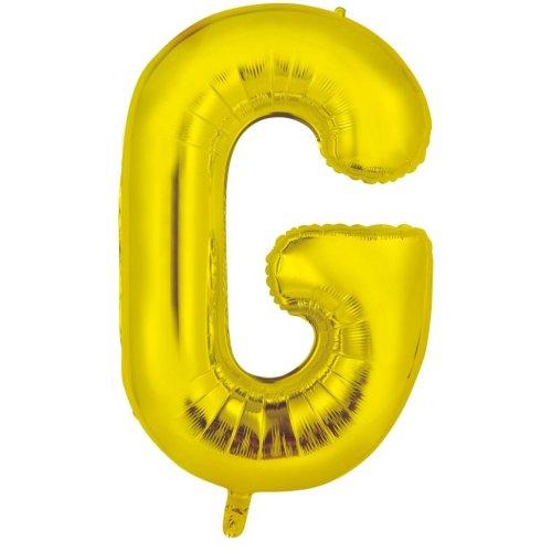 Balloon Foil Letter/Alphabet G Gold 86cm