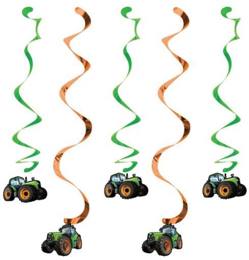 Tractor Farm Time Dizzy Danglers Assorted Pk/5