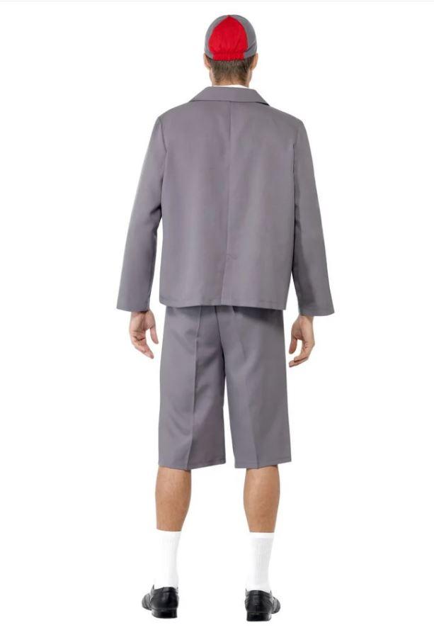 Costume Adult Schoolboy Grey Blazer Set