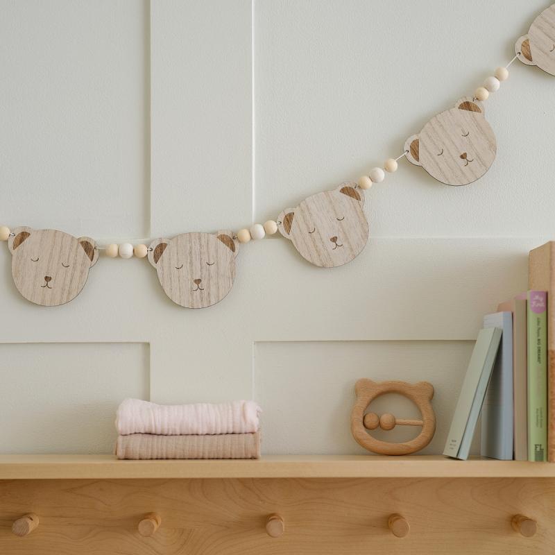 Teddy Bear Wooden Bunting/Banner 1.5m Long Baby Shower
