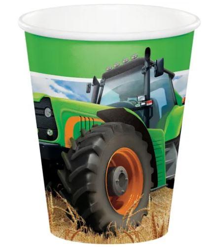 Tractor Farm Time Cups Hot/Cold 266ml Pk/8