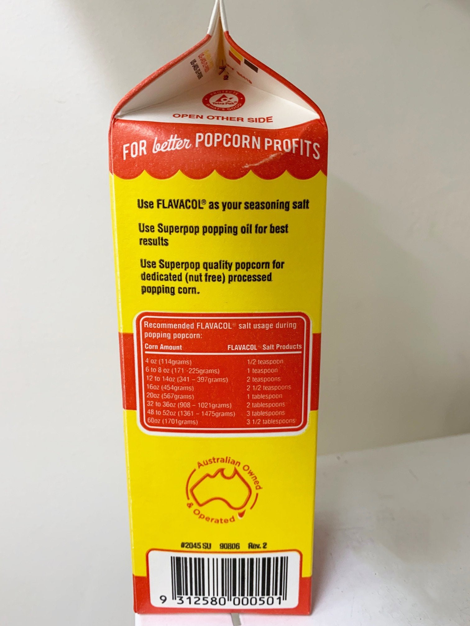 Flavacol Superpop Brand 992g (Butter Salt Flavour)
