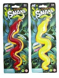 Value Favour Large Sticky Snake Assorted Colours 19.5cm