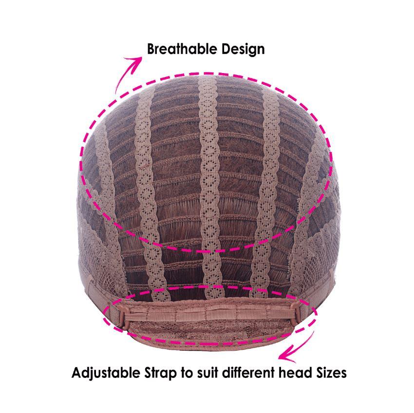 Wig Pink Ombre Callie With Fringe Deluxe