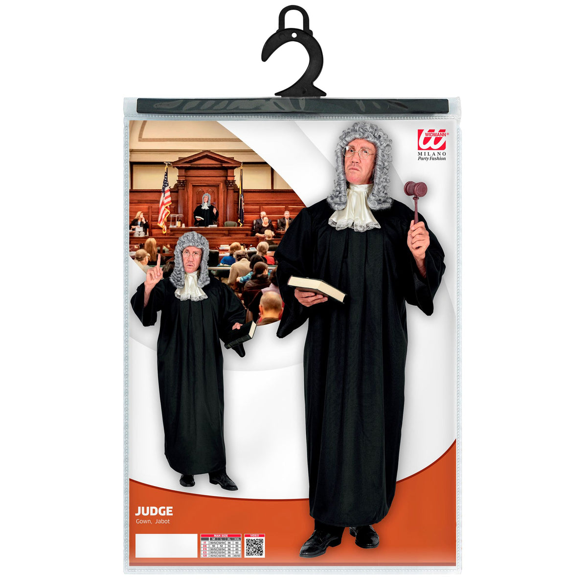 Costume Adult Occupation Judge Gown & Jabot