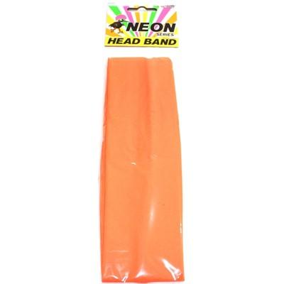 Headband Neon Orange 1980s Fluro