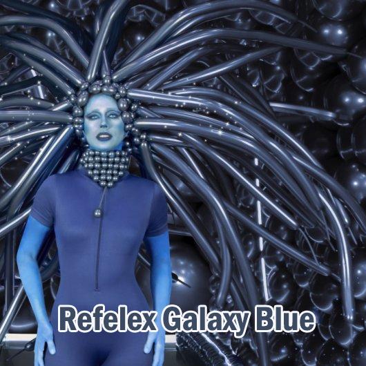 Balloon Modelling 260 Reflex Galaxy Blue Pk 50