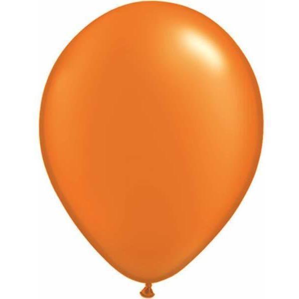 Latex Balloons 30cm Mandarin Orange Pearl Pk/100