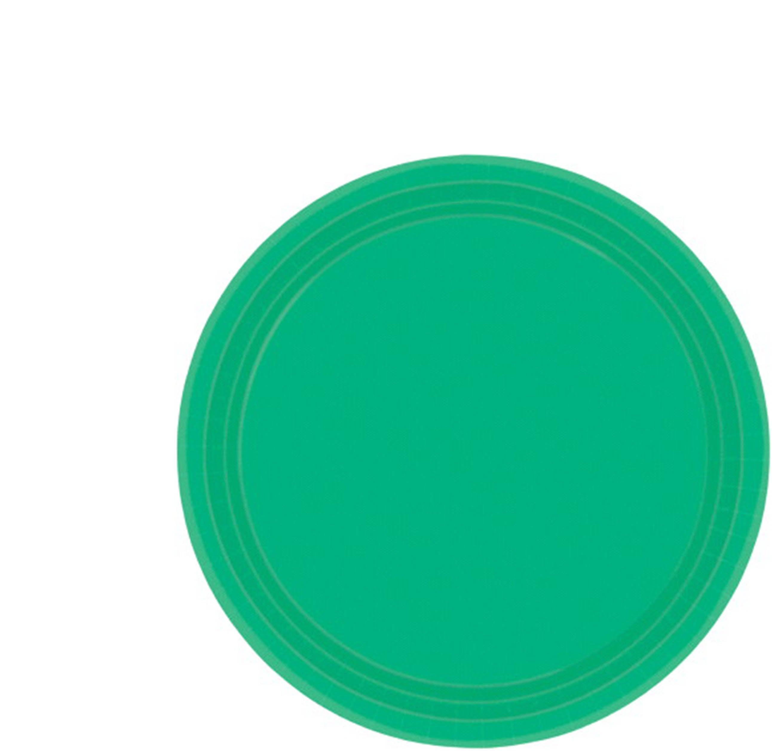 Paper Plates 17cm Festive Green Round 20 Pack FSC