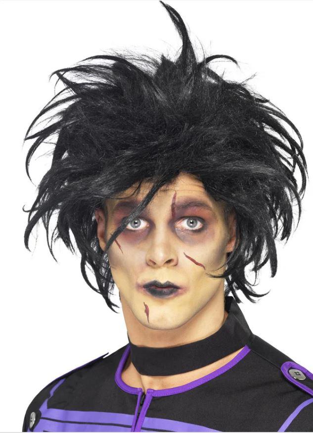 Wig Psycho Black Messy