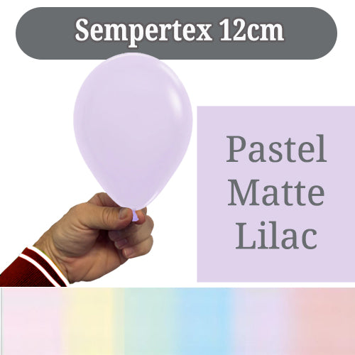 Latex Balloon 12cm Pastel Matte Lilac Pk 100