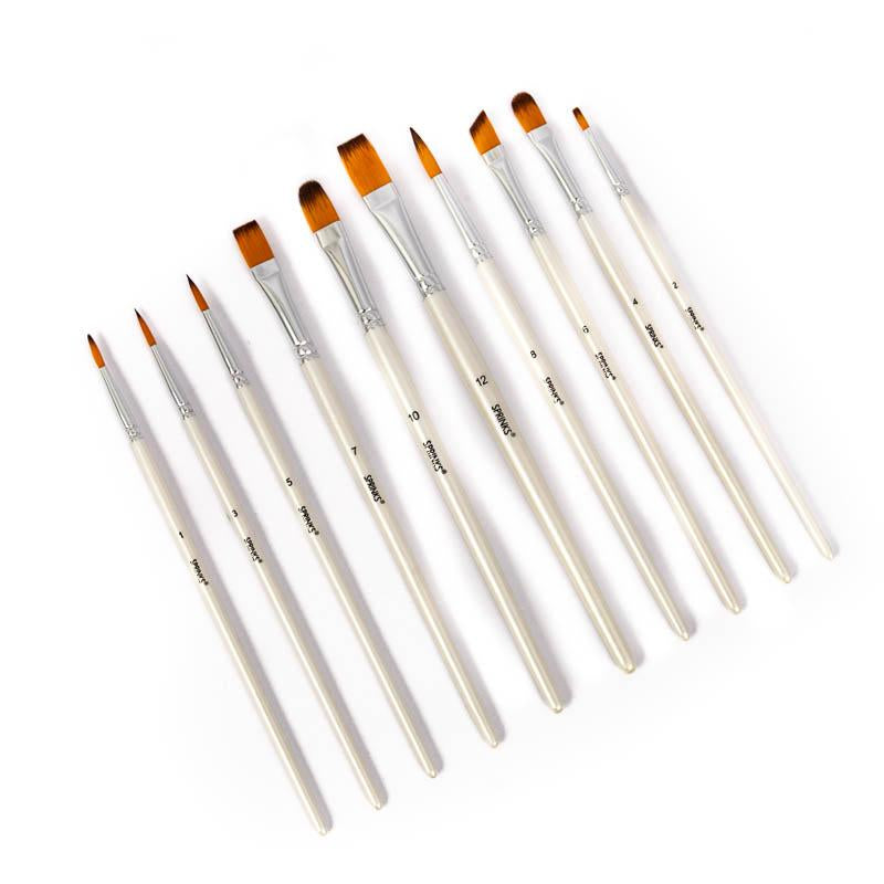 Sprinks Sugarcraft Cake/Cookie Brush Set of 10