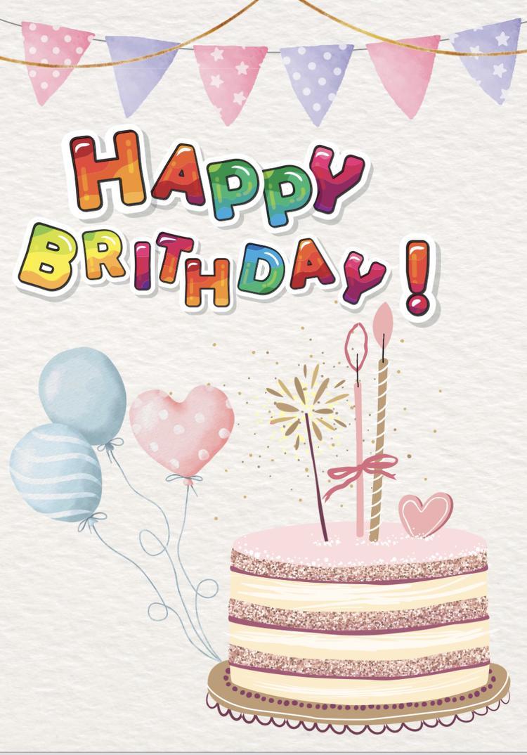 Mega Jumbo Greeting Card Happy Birthday