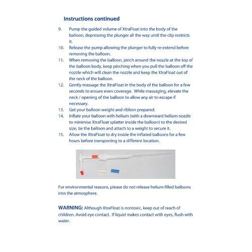 Xtra Float Ultra Balloon Flight Extender Dispenser Kit
