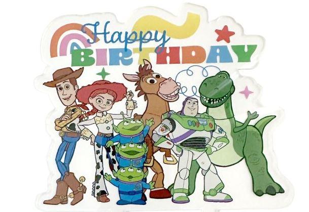 Toy Story 4 Happy Birthday Acrylic Cake Topper