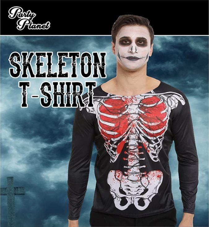 Costume Adult Skeleton Bones T-Shirt