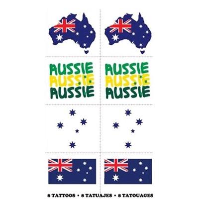 Temporary Tattoos Australian Designs Pk/8
