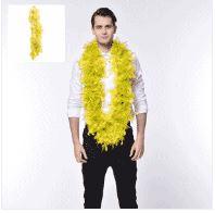 Yellow Team Spirit Feather Boa Budget Sports Supporter