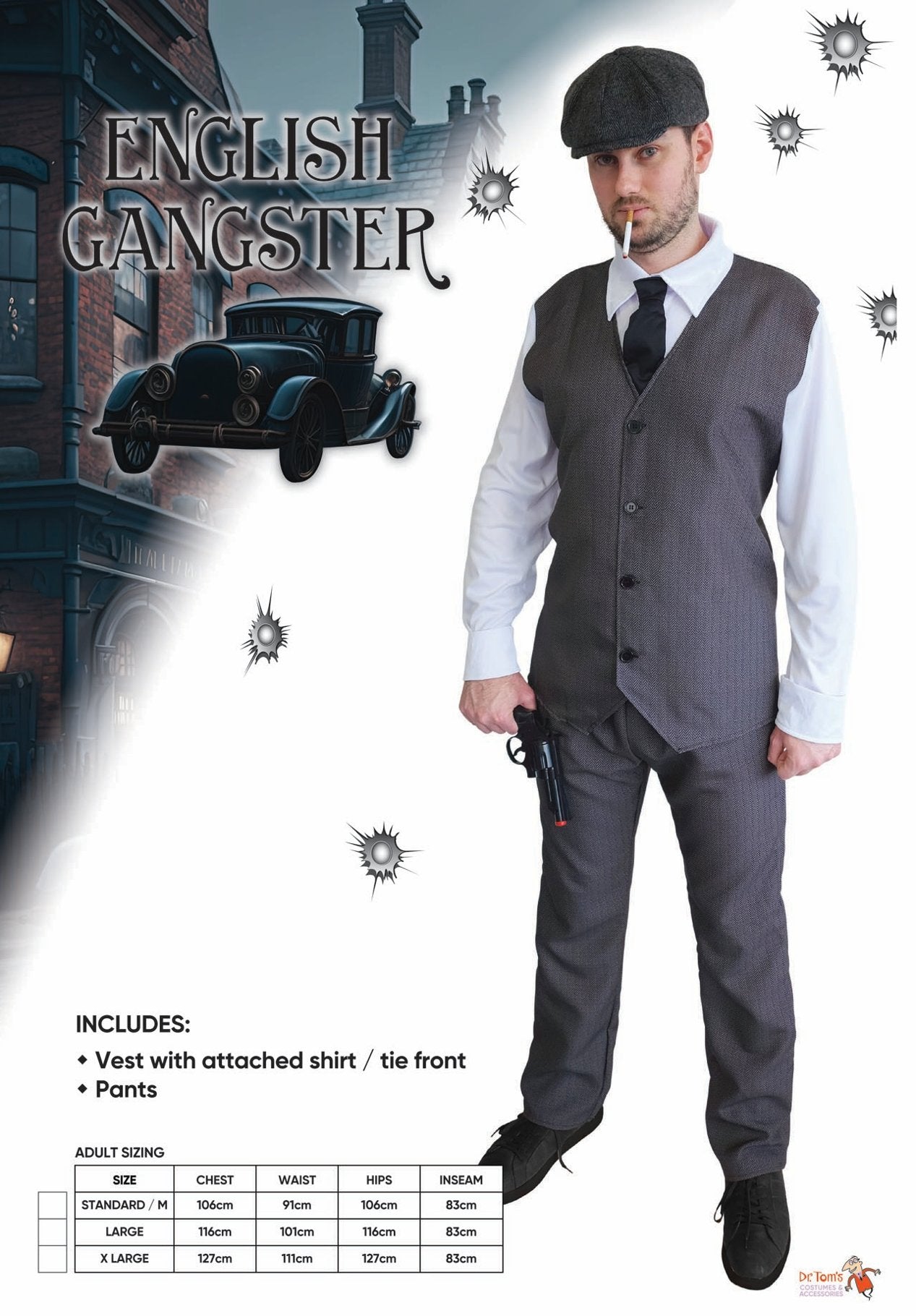 Costume Adult Tommy English Gangsta