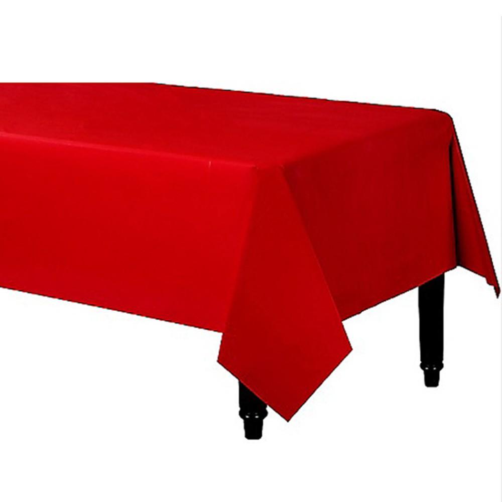 Tablecover Plastic Rectangle Red